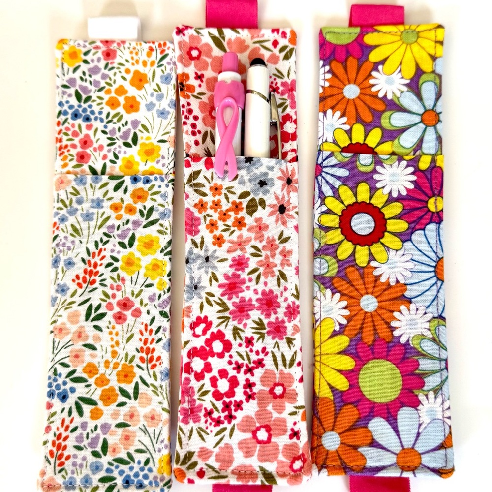 SET OF 3 Handmade A5 Journal Pen Holders, Pen Holder with Elastic, Pen Holder